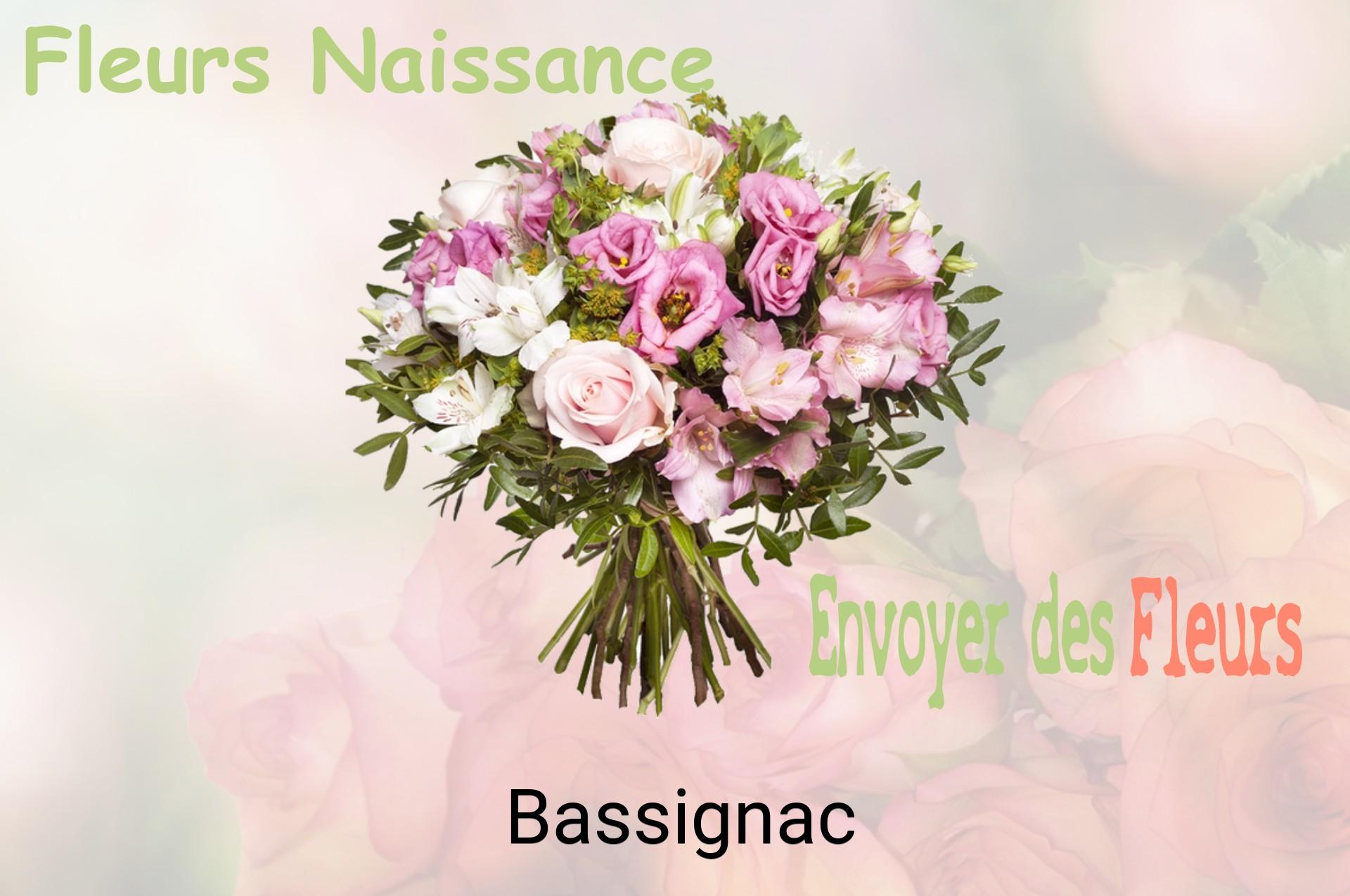 Bouquet de fleurs de naissance livré à Bassignac
